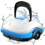 WYBOT Poolroboter kabelloser mit Akku, Dual-Antriebsmotoren und automatischer Parkfunktion für Pools bis 50 m2 Grundfläche Geeignet für unterirdische Schwimmbecken