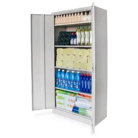 Rikta Metallschrank Stahl 80 x 168 x 40 cm grau abschließbar