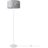 Paco Home Stehlampe Wohnzimmer Stehleuchte Lampenschirm Stoff Stehleuchte Leselampe Abstrakt Vintage Modern E27