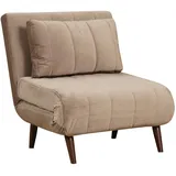 Bronx71 Schlafsessel Hanna Samt taupe