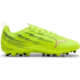 Puma Ultra 6 Play MG Kinder Yellow Alert/Black/Silver/Glowing Red 32