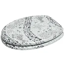 Sanilo WC-Sitz Mosaic World Grey«, mit Absenkautomatik grau
