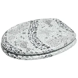 Sanilo WC-Sitz Mosaic World Grey«, mit Absenkautomatik grau