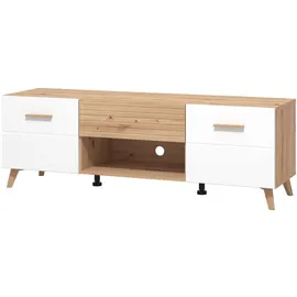 INOSIGN Lowboard INOSIGN "Bretagna TV-Lowboard, TV-Schrank, TV-Ständer, Breite 150 cm", beige (arisan eiche), B:147,5cm H:49cm T:41,5cm, FSC-zertifizierter Holzwerkstoff, Sideboards, Lowboard, Kommode mit Schublade, Holzgriffen, TV-Möbel, in Artisan Eiche