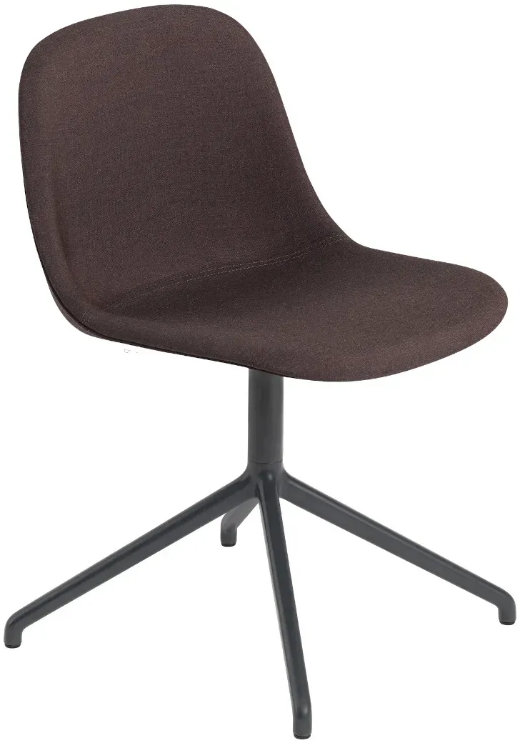 Muuto Fiber Side Chair, swivel base, remix 373 / schwarz