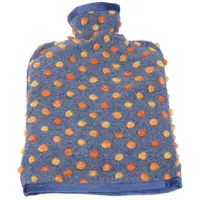 Linke Licardo Bettflaschenbezug Wolle Noppen 20x30 cm in blau | Gr.: onesize
