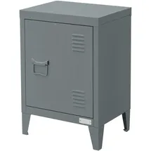 ML-Design Nachttisch, Anthrazit, 40x30x58 cm, Stahl, Türgriff Links, Industriedesign