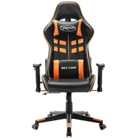 VidaXL Gaming-Stuhl Schwarz und Orange Kunstleder