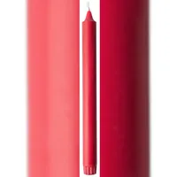 Duni Tischkerzen 250 x Ø 22 mm 9 Std. Rot, 48 Stk/Krt (12 x 4 Stk)