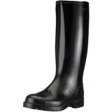 Nora Anton Herren Gummistiefel, Unisex-Erwachsene Langschaft Gummistiefel, schwarz 46