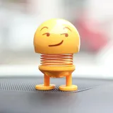 Bolwins M18CS Auto Dekoration – Wackeldackel Kopfschütteln Puppe, Lustiges Ausdruck-Spielzeug für Armaturenbrett, Auto Zubehör für Humorvolle Fahrzeuggestaltung