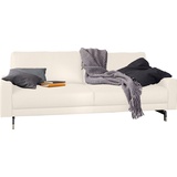 HÜLSTA sofa 2,5-Sitzer »hs.450«, Armlehne niedrig, Fuß chromfarben glänzend, Breite 184 cm weiß
