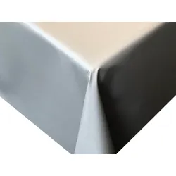 Tischdecke DECO Folie | Silber - 130 cm