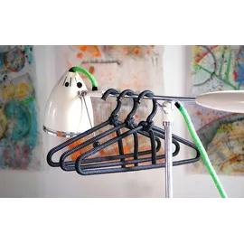 Peppermint Products | Kleiderbügel aus Seil (3 Stk.) | schwarz