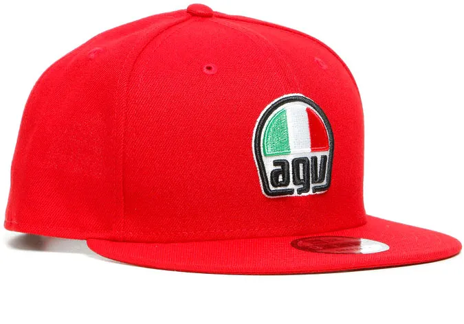 AGV 9Fifty Snapback, capuchon - Rouge