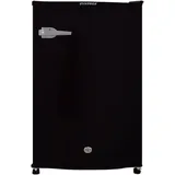 Syntrox Germany 126 l Retro Kühlschrank Biham | Hotelkühlschrank | Mini Kühlschrank, Schloss und Retrotürgriff, Leicht zu reinigen, LED Beleuchtung, Standfüße