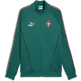 Puma Portugal King Anthem Trainingsjacke Green Lagoon/Ruby Shimmer M