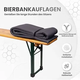 TexDeko Bierbankauflage 170 x 23 x 4 cm anthrazit 1 St.