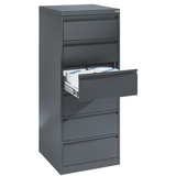 Californian Products CP Acurado Karteischrank schwarzgrau 6 Schubladen 55,3 x 59,0 x 135,7 cm