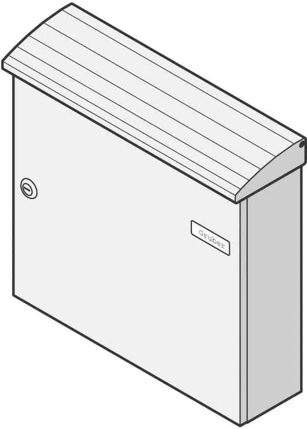 Renz Metallwaren. Briefkasten ws 17-1-10214 ws