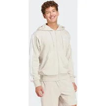adidas Herren, Kapuzensweat Essentials 3-STREIFEN FRENCH Terry, Größe L in Grau WONALU/WHITE