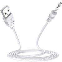 Yicoco USB Adapterkabel Ersatz 2,5 mm DC Ladekabel für Wiederaufladbare Kabelloser Massagestab