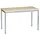 Sodematub Mehrzwecktisch ahorn, alu rechteckig, Vierkantrohr alu, 120,0 x 60,0 x 74,0 cm