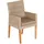Merxx Ranzano Gartensessel 59 x 57 x 92 cm beige 2er Set