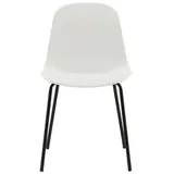 Furnlux Esszimmerstuhl, Weiß, Kunststoff, 49x82x48 cm, Esszimmer, Stühle, Esszimmerstühle, Vierfußstühle