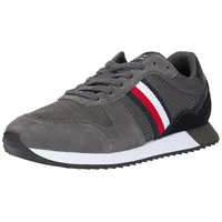 Tommy Hilfiger RUNNER EVO MIX BLOCK ( Niedriger Schnitt (Schuhe) Herren, Grau (Dark Ash), 40 EU