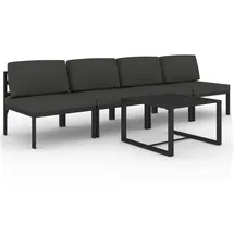 vidaXL Garten-Lounge-Set 5-tlg. anthrazit