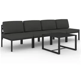 vidaXL Garten-Lounge-Set 5-tlg. anthrazit