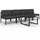 vidaXL Garten-Lounge-Set 5-tlg. anthrazit