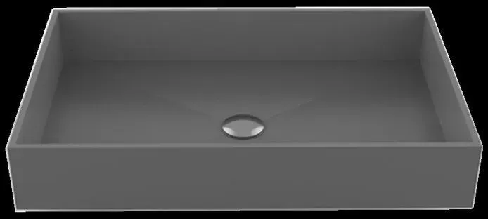 Glassdesign KOKO.2 Aufsatzbecken VetroFreddo - Graumatt
