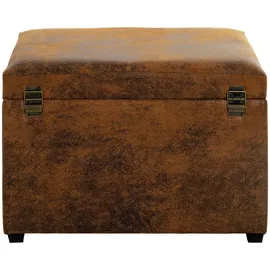 Haku-Möbel HAKU Möbel Sitztruhe 52824 braun Holz 58,0 cm