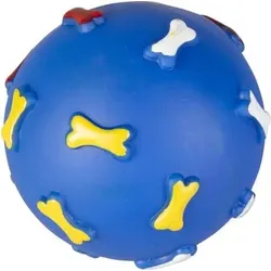 Mica Pets Hundespielzeug - Ball - Pfoten blau - ca. 9 cm, Hundespielzeug