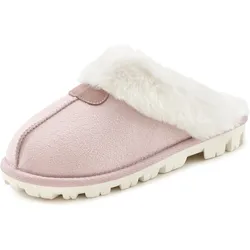 Plüsch Hausschuhe VIVANCE Gr. 37, rosa (rosé) Damen Schuhe Pantoffeln Plüsch Hausschuh Hausschuh,Pantoffeln,Clogs, Schlappen, Pantolette mit Warmfutter VEGAN