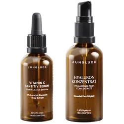 Junglück Strahlend schön Kombi - Hyaluron Serum und Vitamin C Geschenkset 