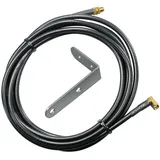 Indexa Antennenverlängerungskabel SMA-Stecker/SMA-Buchse 3 m Schwarz