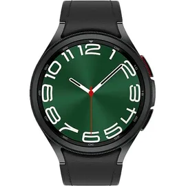 Samsung Galaxy Watch6 Classic Schwarz 47 mm LTE Hybrid Eco Leder Band Schwarz M/L