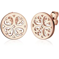 Elli Paar Ohrstecker »Ohrringe Ornament Orientalisch Filigran 925 Silber« Elli Rosegold