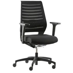 Dauphin Bürostuhl X-Code pure, XC 5380_SLP Stoff schwarz, Gestell schwarz