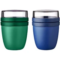 Mepal Lunchpot Ellipse Mixed grün/blau 0,5 l + 0,2 l