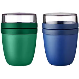 Mepal Lunchpot Ellipse Mixed grün/blau 0,5 l + 0,2 l