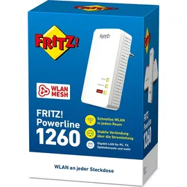 AVM FRITZ!Powerline 1260E 1200 Mbps 1 Adapter 20002789