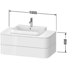 Duravit Waschtischunterschrank 2 Auszüge 100 x 40,8 x 55 cm Grau