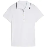 Puma Polo Cloudspun Bridges, kurzarm, weiss
