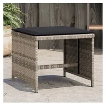 vidaXL Gartenhocker mit Kissen 40 x 40 x 35 cm hellgrau 4 St.