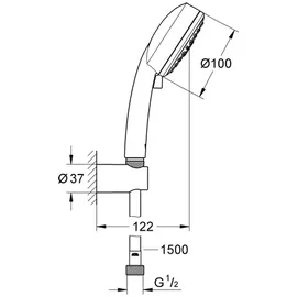 Grohe Tempesta Cosmopolitan 100 chrom 27588002