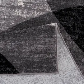Sanat Teppich Vintage - Modern Teppiche für Wohnzimmer, Kurzflor Teppich in Grau - Mehrfarbig, Öko-Tex 100 Zertifiziert , Größe: 200 x 290 cm